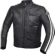 [WEEKND WARRIORS] Men Genuine Leather Motorcycle Jacket Vintage Cruiser Armor Biker Jacket for Men