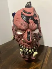 Rubies 4597 Headhunter Adult Rubber Vinyl Halloween Mask Cannibal Monster Pierce