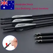 30" Carbon Arrows Archery Screw Tips for Recurve Bow Compound Bow Hunting SP500