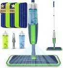 Spray Mop Microfiber Floor Cleaner 2 Refillable Bottles 5 Pads for Hardwood Tile