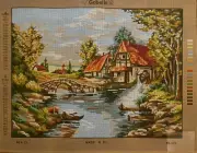 Printed needlepoint Tapestry Mill Canvas Only 24x32 Inches Gobelin L