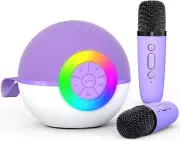 Karaoke Microphone Machine Toys for Kids Adults, Mini Portable Bluetooth Speaker