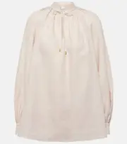 [Loro Piana] Loro Piana Linen blouse AU 6 beige