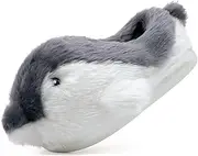 [NZFUN] Penguins Animal Slippers for Women and Men, Cute Penguinslippers Fuzzy Fluffy Comfy Plush Winter Woman Preppy Funny Furry Pillow Cloud Home Bedroom House Slipper Shoes for Indoor Outdoor