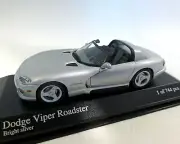Dodge Viper Roadster, 1993, Silver Metallic, 1:43, Minichamps