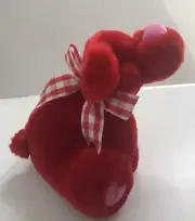 Commonwealth Red Dog Red Pink Hearts 2003 Valentine's Day 13" Long New With Tag