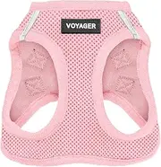 Voyager Step-in Air Dog Harness - All Weather Mesh Step in Vest Harness for Small and Medium Dogs by Best Pet Supplies - Harness (Pink), XX-Small