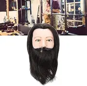 Hairdressing Training Head, Male Mannequin Head Functional Skin‑Friendly for Barber for Barber Shops