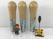 #4 LUTZ - WOOD FILE HANDLE - 3 PIECE LOT!! - **NEW OLD STOCK!!**