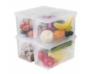 Refrigerator Storage Box Food Container Kitchen Fridge Organiser Freezer