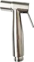 Stainless Steel Toilet Shower Faucet Toilet Spray Gun Faucet Manual Sprayer Shower Head Self-Cleaning Sleeve Socket
