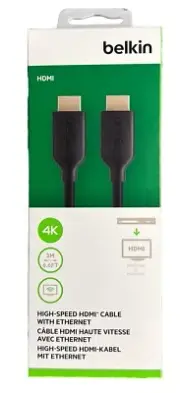Belkin 2M HDMI Cable 4K High Speed With Ethernet 6.6FT Male to Male