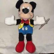Walt Disney Company Mickey Mouse Plush Mattel Arco Toys 14" Stuffed Animal