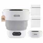 VIVIYA 13L Portable Washing Machine, Mini Foldable Washer with Spin Basket