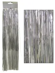Metallic Silver Christmas Tinsel Lametta Icicles - 300 strands