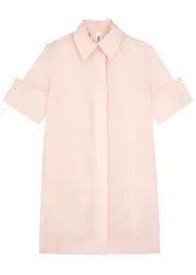 Foemina Wren Cotton-poplin Mini Shirt Dress - Light Pink - 12 (UK12 / M) 12 (UK12 / M)