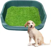 Dog Potty Tray, Indoor Dog Training Toilet, Puppy Training Pad with Artificial G