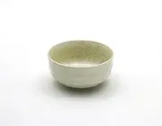 Mino Ware Japanese Cafe Series Ancient [Small Bowl] Small White 1 Piece (Size: H 1.7 x W 3.5 x D 3.5 inches (4.3 x 8.8 x 8.8 cm)