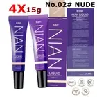 4X Deesay Nian Liquid Sunscreen Primer & Foundation SPF30 PA+++ 15g No.02# NUDE