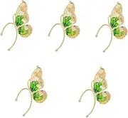 [WRITWAA] 5pcs Chic Butterfly Wing Design Ear Clip Earring Backs for Women Clip Earring Jewelry Making Fashion Accessory