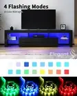 Elegant TV Cabinet Entertainment Unit RGB LED Colours Storage High Gloss 2000mm