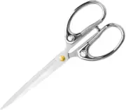 6.3" All Stainless Steel Office Scissors,Ultra Sharp Blade Shears,Sturdy Sharp S