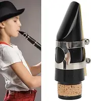 Clarinet Saxophone Mouthpiece Reed Wind Instrument Accessory for Music Lovers Black ABS