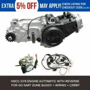 150cc GY6 Engine Automatically with reverse Go kart + Wiring + Carby