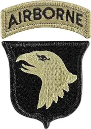 [MEDALS OF AMERICA EST. 1976] 101st Airborne Division Military Patch with Tab OCP Hook Loop