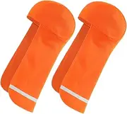 [BESPORTBLE] Reflective Long Tail Hat Hard Hat Sun Shade Full Brim Under Hard Hat Liner Cap with Neck Protector Sunshade Hat Bald Cap Fr Neck Liner Bonnet Sun Hoodie Drape Orange Polyester