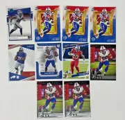 Zack Moss 10 Card RC Rookie Lot Panini Rated Rookie Chronicles Buffalo Bills