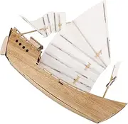 IMIKEYA Wooden Ship Model Kit for Boy Girl Self-propelled Sailboat Assembly Puzzle Creative Craft for Boys and Girls Engaging Educational Activity for Parent-boy Girl Bonding