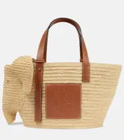 [Loewe] Loewe Elephant Basket raffia tote bag One Size beige
