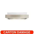 Euromaid Slide-Out Recirculating Rangehood Silver Stainless Steel 440m3/h 60cm