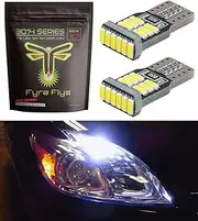 Fyre Flys 2 White T10 194 168 LED Parking light bulbs for Toyota Prius SUPER BRIGHT 6000K Canbus Error Free
