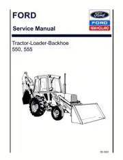 Ford 550, 555 Tractor Loader Backhoe Service Manual Repair Shop Book