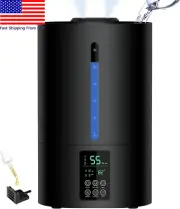 6L Premium Large Room Humidifier for Bedroom and Home - Dual Cool and Warm Mist