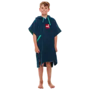 Red Equipment Kids Towelling Change Robe - Navy