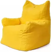 Sofas and Couches Modern Comfortable Lazy Sofa Chair, Ergonomic Leisure Sofa Chair, Indoor Living Room Bedroom Lazy Fabric Sofa for Living Room Corner Chair Bedroom Salon Office (Color : Yellow)