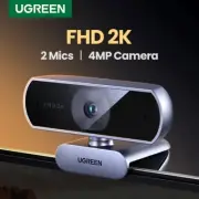 UGREEN USB Webcam 2K HD 30fps Dual Microphones For Laptop PC Youtube Zoom Call