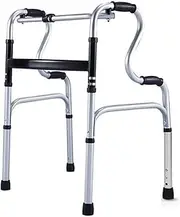 Walker, Lightweight Folding Rollator Walker with Wheels Adjustable Height and Detachable Legs Wheeled Mobility Aids Little Surprise