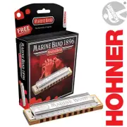 Hohner Marine Band Harmonica Diatonic 1896BX Blues Rock Pop Harp KEY OF F#