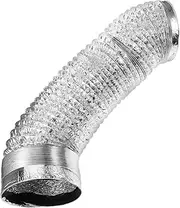 Vaguelly Flexible Foil Hose for Heating Stove Flue Kitchen Hood Exhaust Hose Durable Chimney Flue for Range Hood Easy to Install High Temperature Resistant Lightweight
