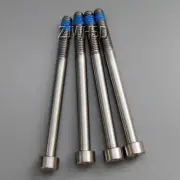 4pcs M6 x 75 mm Titanium Ti Screw Bolt Allen Hex Socket Cap Head + Thread Locker