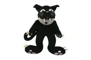 Korimco 74cm Panther Kids Children Animal Soft Plush Stuffed Toy Jet Black 3y+