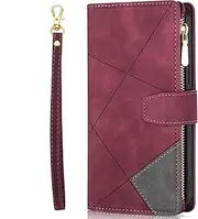 [ZCDAYE] Case for Samsung Galaxy A54 5G, Samsung A54 5G Wallet Phone Case, Indentation Texture Flip Leather Phone Case for Samsung A54 5G, Red