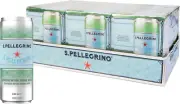 Sanpellegrino Sparkling Natural Mineral Water Can, 24 x 330 mL