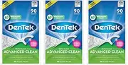 DenTek Extra Strong Triple Clean Floss Picks, Mouthwash Blast, 90 Count (Pack of 3)