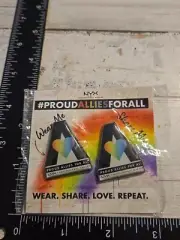 NYX Professional Makeup Proud Allies For All Pride Pin Set of 2, New! Q9