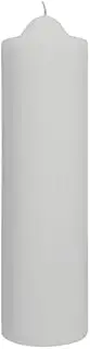 [Dusk] White Unscented Pillar Dome Candle (250x76mm)